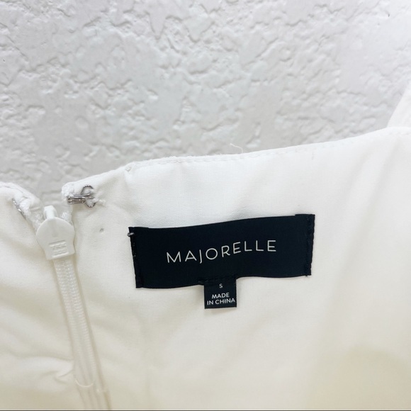 Majorelle White Tie Strap Eyelet Dress Revolve Size Small S - Picture 4 of 6